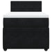 Pat box spring cu saltea, negru, 90x190 cm, catifea - WALTI WALTI