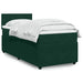 Pat box spring cu saltea, verde închis, 90x190 cm, catifea - WALTI WALTI