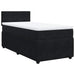 Pat box spring cu saltea, negru, 90x200 cm, catifea - WALTI WALTI