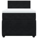 Pat box spring cu saltea, negru, 90x200 cm, catifea - WALTI WALTI