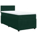 Pat box spring cu saltea, verde închis, 90x200 cm, catifea - WALTI WALTI