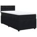 Pat box spring cu saltea, negru, 90x200 cm, catifea - WALTI WALTI
