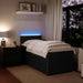 Pat box spring cu saltea, negru, 90x200 cm, catifea - WALTI WALTI