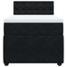 Pat box spring cu saltea, negru, 90x200 cm, catifea - WALTI WALTI