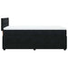 Pat box spring cu saltea, negru, 90x200 cm, catifea - WALTI WALTI