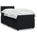 Pat box spring cu saltea, negru, 90x200 cm, catifea - WALTI WALTI
