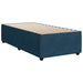 Pat box spring cu saltea, albastru, 90x200 cm, catifea - WALTI WALTI