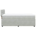 Pat box spring cu saltea, gri deschis, 90x200 cm, catifea - WALTI WALTI
