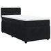 Pat box spring cu saltea, negru, 90x200 cm, catifea - WALTI WALTI