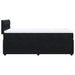 Pat box spring cu saltea, negru, 90x200 cm, catifea - WALTI WALTI
