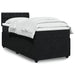 Pat box spring cu saltea, negru, 90x200 cm, catifea - WALTI WALTI
