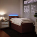 Pat box spring cu saltea, roz, 90x200 cm, catifea - WALTI WALTI