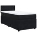 Pat box spring cu saltea, negru, 90x200 cm, catifea - WALTI WALTI