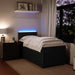 Pat box spring cu saltea, negru, 90x200 cm, catifea - WALTI WALTI