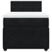 Pat box spring cu saltea, negru, 90x200 cm, catifea - WALTI WALTI