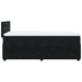Pat box spring cu saltea, negru, 90x200 cm, catifea - WALTI WALTI