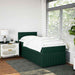 Pat box spring cu saltea, verde închis, 90x200 cm, catifea - WALTI WALTI