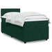 Pat box spring cu saltea, verde închis, 90x200 cm, catifea - WALTI WALTI