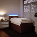 Pat box spring cu saltea, roz, 90x200 cm, catifea - WALTI WALTI