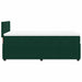 Pat box spring cu saltea, verde închis, 100x200 cm, catifea - WALTI WALTI