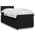 Pat box spring cu saltea, negru, 100x200 cm, catifea - WALTI WALTI