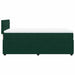 Pat box spring cu saltea, verde închis, 100x200 cm, catifea - WALTI WALTI