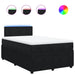 Pat box spring cu saltea, negru, 120x190 cm, catifea - WALTI WALTI