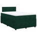 Pat box spring cu saltea, verde închis, 120x190 cm, catifea - WALTI WALTI