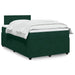 Pat box spring cu saltea, verde închis, 120x190 cm, catifea - WALTI WALTI