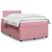 Pat box spring cu saltea, negru, 120x190 cm, catifea - WALTI WALTI