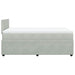 Pat box spring cu saltea, gri deschis, 120x190 cm, catifea - WALTI WALTI
