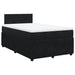 Pat box spring cu saltea, negru, 120x190 cm, catifea - WALTI WALTI