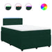 Pat box spring cu saltea, verde închis, 120x190 cm, catifea - WALTI WALTI