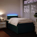 Pat box spring cu saltea, verde închis, 120x190 cm, catifea - WALTI WALTI
