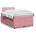 Pat box spring cu saltea, negru, 120x190 cm, catifea - WALTI WALTI