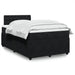 Pat box spring cu saltea, negru, 120x190 cm, catifea - WALTI WALTI