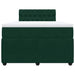 Pat box spring cu saltea, verde închis, 120x190 cm, catifea - WALTI WALTI