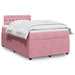 Pat box spring cu saltea, negru, 120x190 cm, catifea - WALTI WALTI