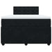 Pat box spring cu saltea, negru, 120x190 cm, catifea - WALTI WALTI