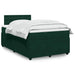 Pat box spring cu saltea, verde închis, 120x190 cm, catifea - WALTI WALTI