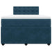 Pat box spring cu saltea, albastru, 120x190 cm, catifea - WALTI WALTI
