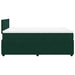 Pat box spring cu saltea, verde închis, 120x200 cm, catifea - WALTI WALTI