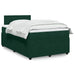 Pat box spring cu saltea, verde închis, 120x200 cm, catifea - WALTI WALTI