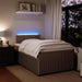 Pat continental cu saltea, gri deschis, 120x200 cm, catifea - WALTI WALTI