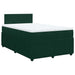 Pat box spring cu saltea, verde închis, 120x200 cm, catifea - WALTI WALTI