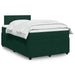 Pat box spring cu saltea, verde închis, 120x200 cm, catifea - WALTI WALTI