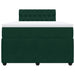 Pat box spring cu saltea, verde închis, 120x200 cm, catifea - WALTI WALTI