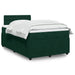 Pat box spring cu saltea, verde închis, 120x200 cm, catifea - WALTI WALTI