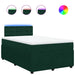 Pat box spring cu saltea, verde închis, 120x200 cm, catifea - WALTI WALTI