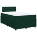 Pat box spring cu saltea, verde închis, 120x200 cm, catifea - WALTI WALTI